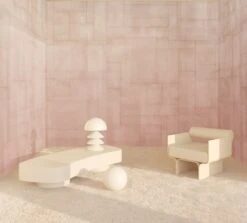 Jigsaw© Mural Wallpaper In Seashell -Drop It Modern Sales jigsaw render seashell 02