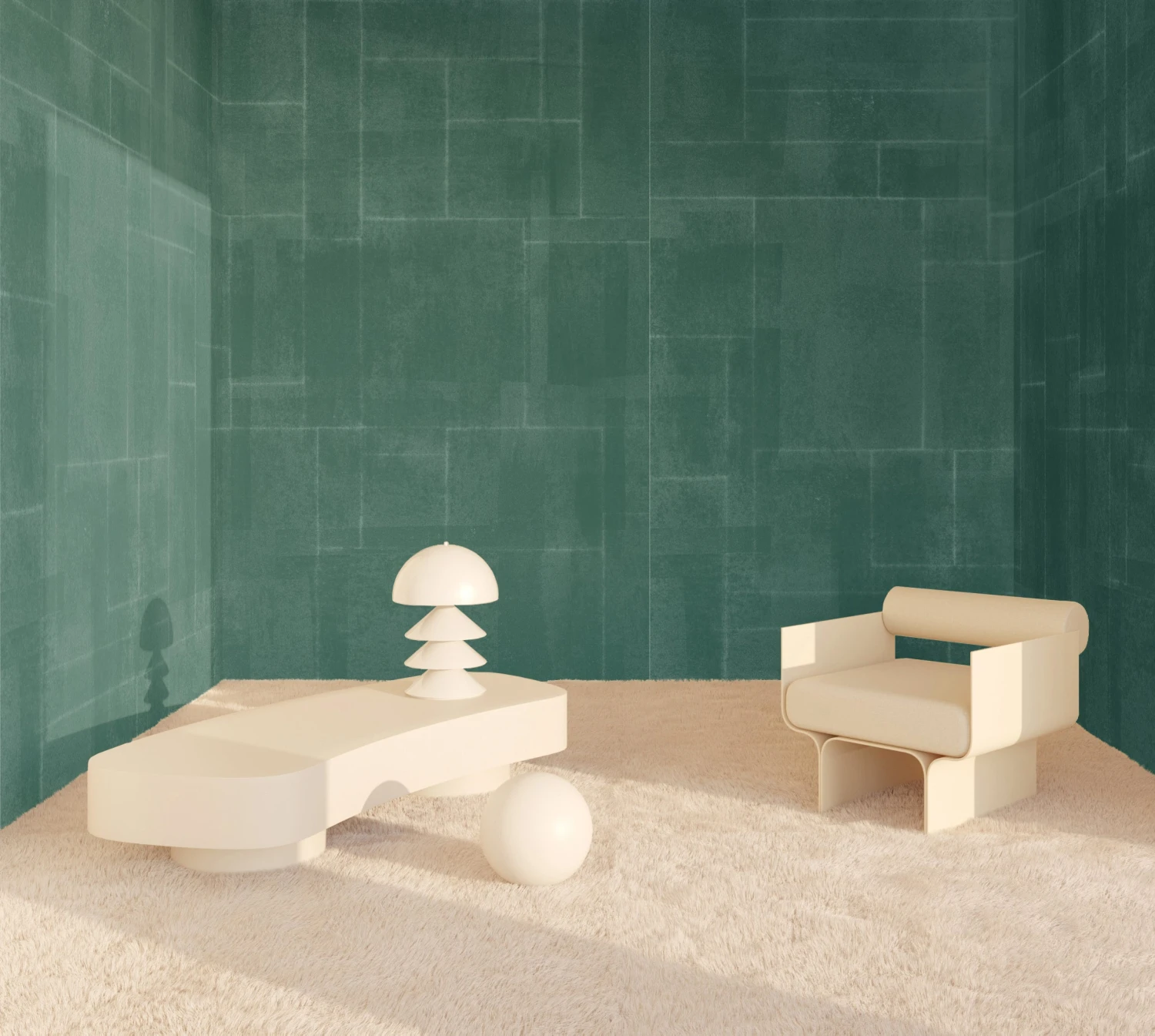 Jigsaw© Mural Wallpaper In Teal 11 Jigsaw© Mural Wallpaper In Teal - Image 11