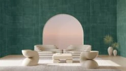 Jigsaw© Mural Wallpaper In Teal 23 Jigsaw© Mural Wallpaper In Teal -Drop It Modern Sales jigsaw render teal 04