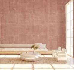 Jigsaw© Mural Wallpaper In Terracotta -Drop It Modern Sales jigsaw render terracotta 06