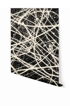 Lady Luck© Mural Wallpaper In Cremé + Black