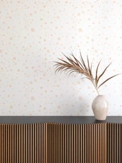 Ink Drop© Wallpaper In Light Pink -Drop It Modern Sales light pink1