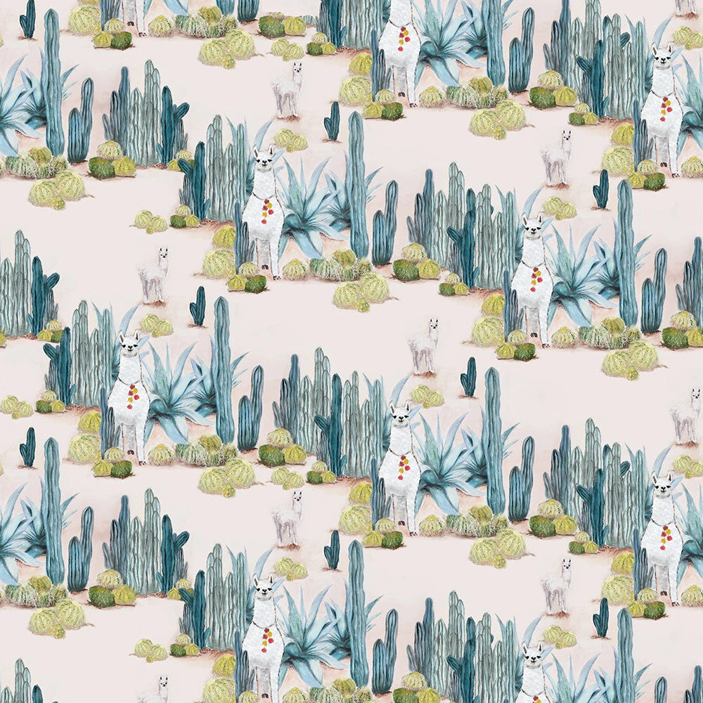Desert Llama© Wallpaper In Cactus 3 Desert Llama© Wallpaper In Cactus - Image 3