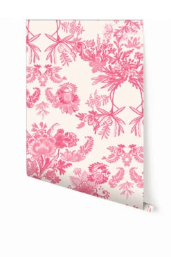 Delft© Mural Wallpaper In Magenta