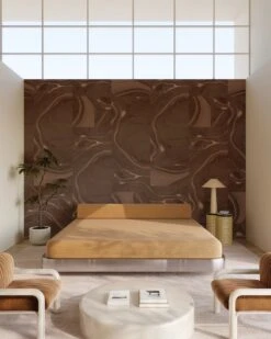 Magma© Wallpaper In Chocolate -Drop It Modern Sales magma chocolate render 01