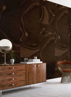 Magma© Wallpaper In Chocolate -Drop It Modern Sales magma chocolate render 08