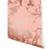 Marble© Wallpaper In Rosegold On Mauve