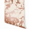Marble© Wallpaper In Rosegold On White