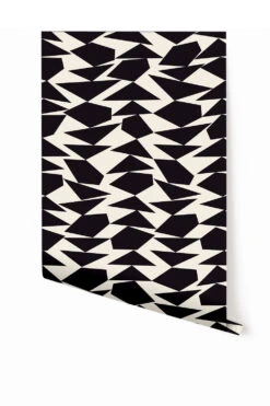 Marfa© Wallpaper In Black + Cremé