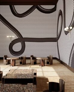 McFly© Mural Wallpaper In Black -Drop It Modern Sales mcfly black render 09