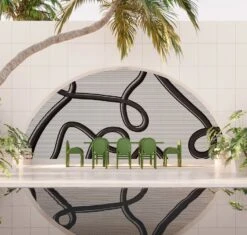 McFly© Mural Wallpaper In Black -Drop It Modern Sales mcfly black rendering