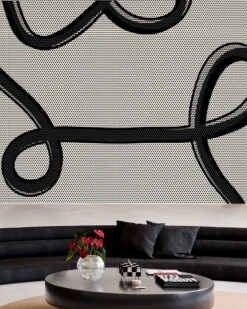 McFly© Mural Wallpaper In Cookies + Cream -Drop It Modern Sales mcfly cookies cream rendering 2