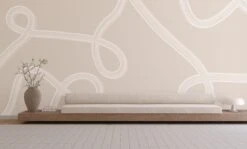 McFly© Mural Wallpaper In Cremé -Drop It Modern Sales mcfly creme render 10