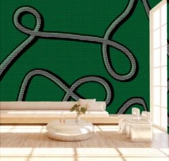 McFly© Mural Wallpaper In Crocodile 15 McFly© Mural Wallpaper In Crocodile -Drop It Modern Sales mcfly crocodile render 09