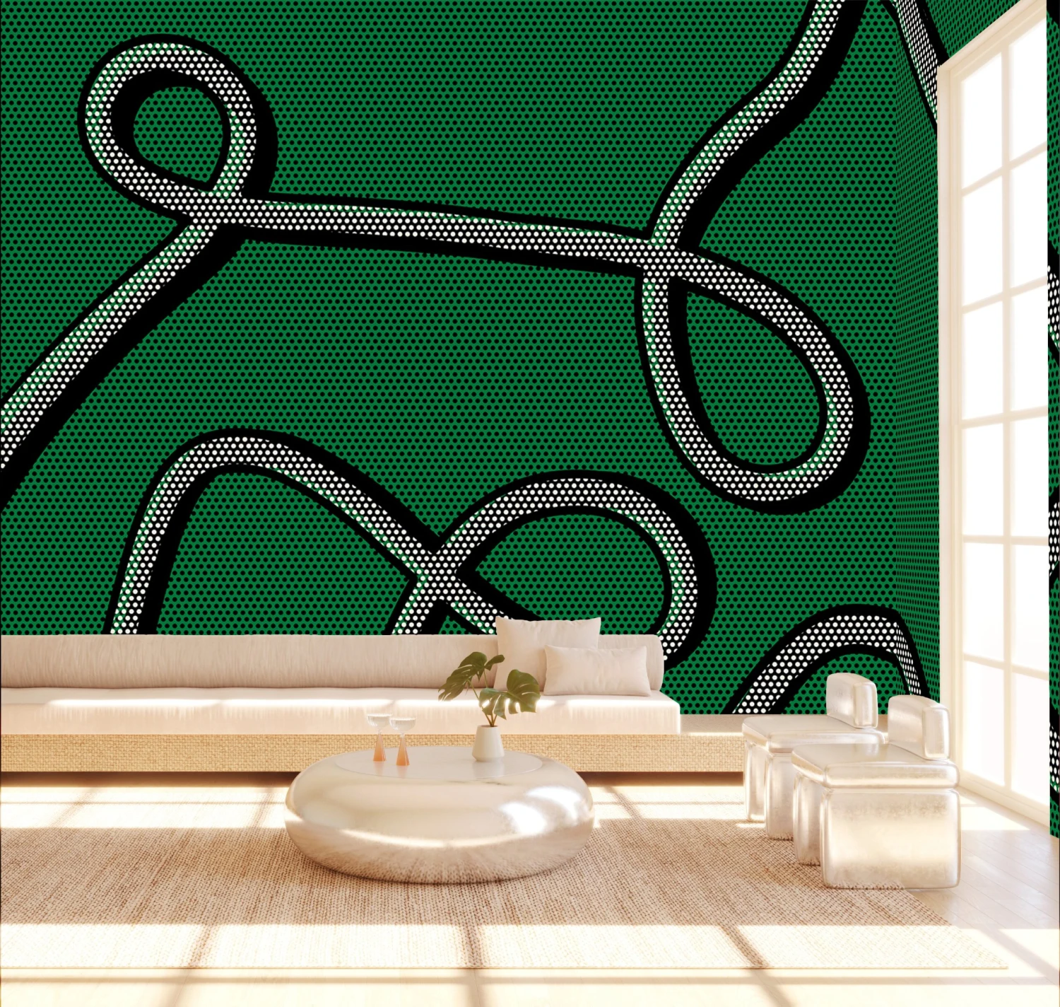 McFly© Mural Wallpaper In Crocodile 8 McFly© Mural Wallpaper In Crocodile - Image 8