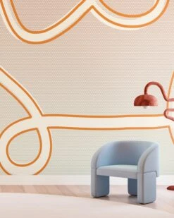 McFly© Mural Wallpaper In Crush -Drop It Modern Sales mcfly crush rendering 2