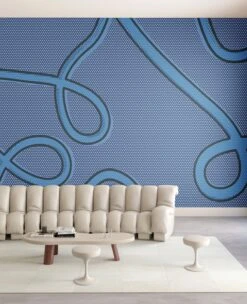 McFly© Mural Wallpaper In Denim -Drop It Modern Sales mcfly denim render 01