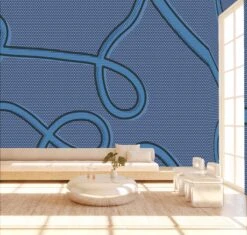 McFly© Mural Wallpaper In Denim -Drop It Modern Sales mcfly denim render 04