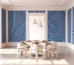 McFly© Mural Wallpaper In Denim -Drop It Modern Sales mcfly denim rendering