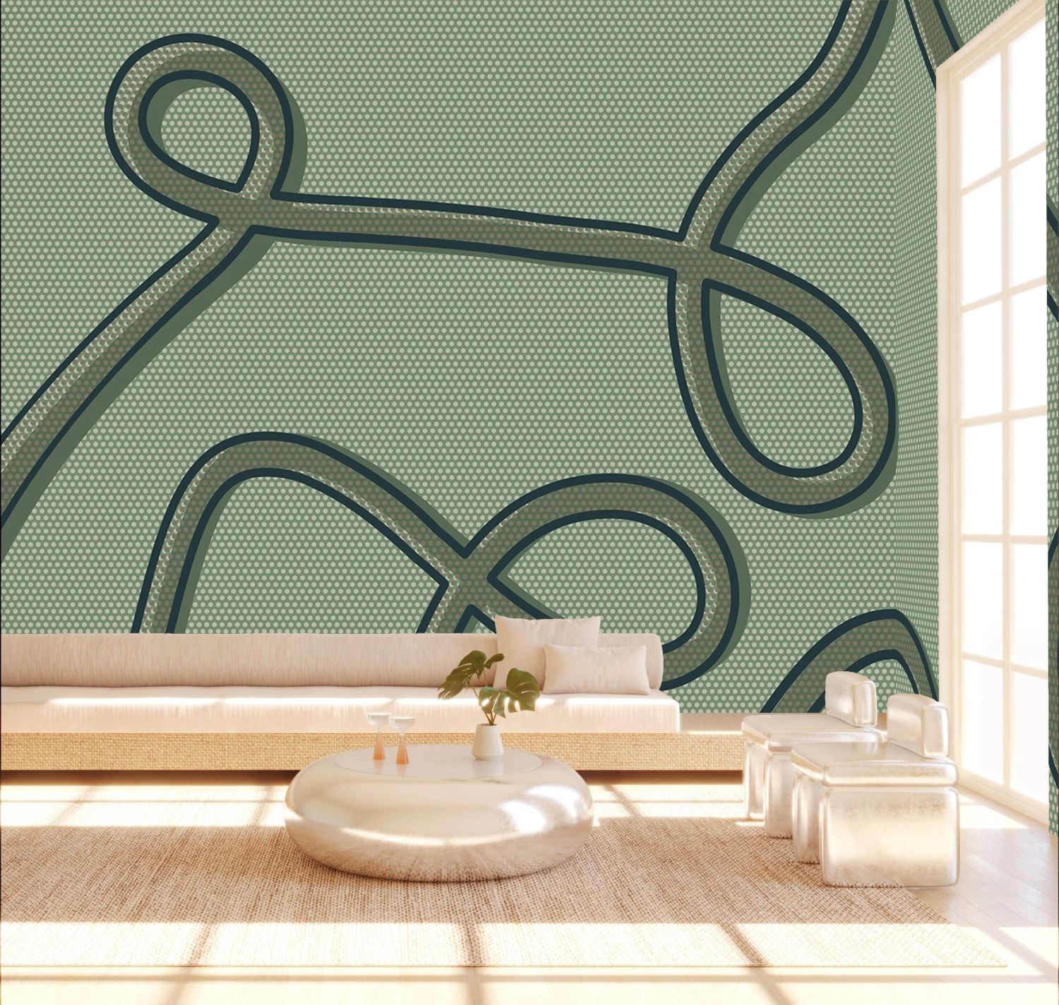 McFly© Mural Wallpaper In Garden 6 McFly© Mural Wallpaper In Garden - Image 6