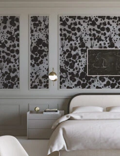 Midnight Oil© Wallpaper In Stone Blue 12 Midnight Oil© Wallpaper In Stone Blue -Drop It Modern Sales midnight oil blue crop