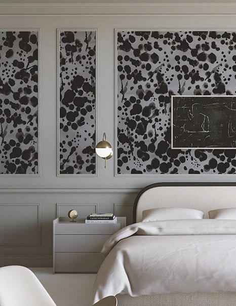 Midnight Oil© Wallpaper In Stone Blue 4 Midnight Oil© Wallpaper In Stone Blue - Image 4