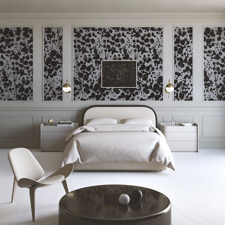 Midnight Oil© Wallpaper In Stone Blue 3 Midnight Oil© Wallpaper In Stone Blue - Image 3