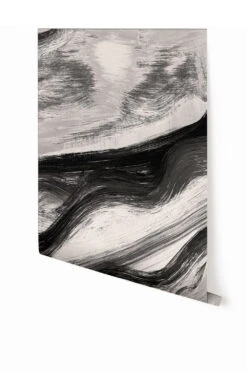 Modern Art© Mural Wallpaper In Black + Creme