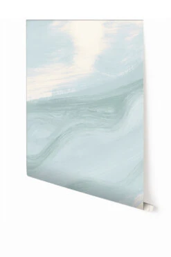 Modern Art© Mural Wallpaper In Powder Blue