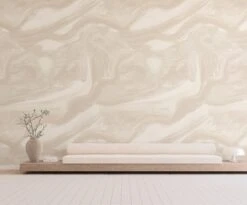 Modern Art© Mural Wallpaper In Creme 24 Modern Art© Mural Wallpaper In Creme -Drop It Modern Sales modern art creme rendering 01