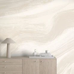 Modern Art© Mural Wallpaper In Creme 25 Modern Art© Mural Wallpaper In Creme -Drop It Modern Sales modern art creme rendering 04