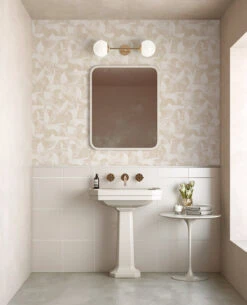 Block Party© Wallpaper In Sand -Drop It Modern Sales modern art cremeedit