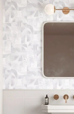 Block Party© Wallpaper In Grey -Drop It Modern Sales modern art greyeditcrop1