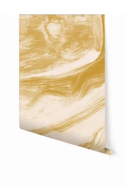 Modern Art© Mural Wallpaper In Mustard