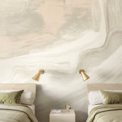 Modern Art© Mural Wallpaper In Sage -Drop It Modern Sales modern art sageweb