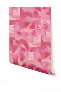 Block Party© Wallpaper In Fuchsia