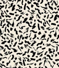 Mombasa© Wallpaper In Cremé + Black -Drop It Modern Sales mombasa creme black diy52
