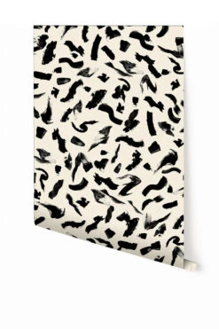 Mombasa© Wallpaper In Cremé + Black