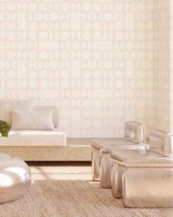 Nova© Wallpaper In Cremé -Drop It Modern Sales nova creme rendering 2 92f32208 acd9 447a acc3 ad4c527e7c2d