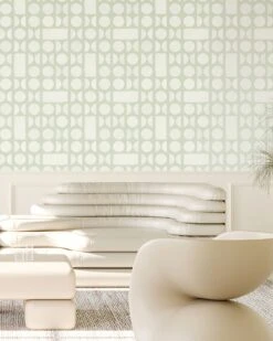 Nova© Wallpaper In Sage -Drop It Modern Sales nova sage rendering 2 520b293f 8177 4a96 886b 04c0763be1db