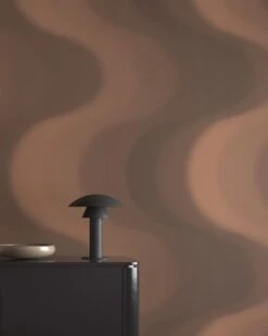 Oceanic© Mural Wallpaper In Hickory -Drop It Modern Sales oceanic hickory rendering 2