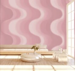 Oceanic© Mural Wallpaper In Mauve 14 Oceanic© Mural Wallpaper In Mauve -Drop It Modern Sales oceanic mauve render 06