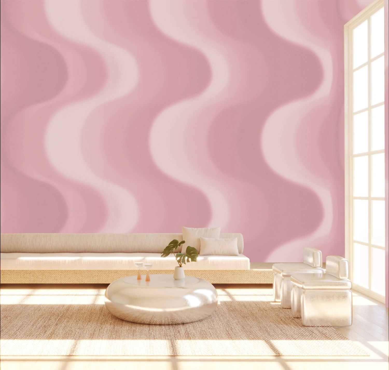 Oceanic© Mural Wallpaper In Mauve 7 Oceanic© Mural Wallpaper In Mauve - Image 7