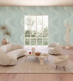 Oceanic© Mural Wallpaper In Tide -Drop It Modern Sales oceanic tide rendering 1