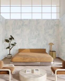 Onyx Rock© Wallpaper In Blue -Drop It Modern Sales onyxrockbluerender02