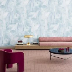 Onyx Rock© Wallpaper In Blue -Drop It Modern Sales onyxrockbluerender03