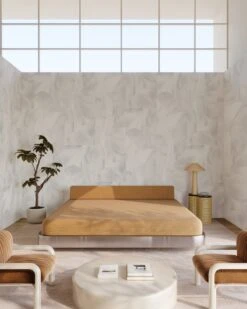 Onyx Rock© Wallpaper In Grey -Drop It Modern Sales onyxrockgreyrender01