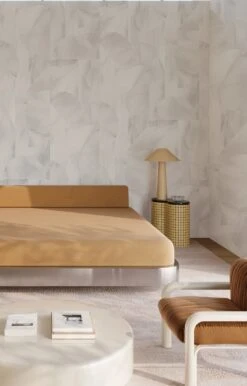 Onyx Rock© Wallpaper In Grey -Drop It Modern Sales onyxrockgreyrender012