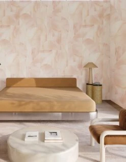 Onyx Rock© Wallpaper In Rose -Drop It Modern Sales onyxrockroserender02 1