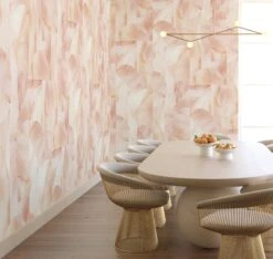 Onyx Rock© Wallpaper In Rose -Drop It Modern Sales onyxrockroserender03